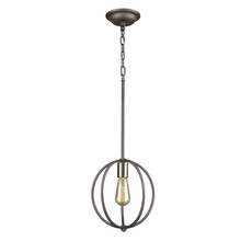 ELK Home 11845/1 - Stanton 1 Light Pendant In Weathered Zinc With B