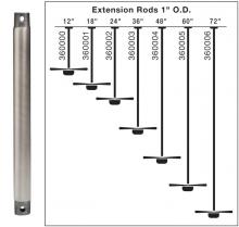  360000OZ - Fan Down Rod 12 Inch