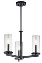  43997BK - Chandelier/Semi Flush 3Lt