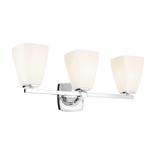  55216CH - Marant 23.75" 3-Light Vanity Light with Opal Glass in Chrome