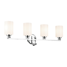  55227CH - Gioe 32.25" 4-Light Vanity Light with Opal Glass in Chrome