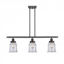  916-3I-BK-G182 - Canton - 3 Light - 36 inch - Matte Black - Stem Hung - Island Light