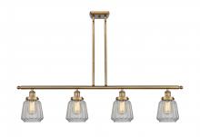  916-4I-BB-G142 - Chatham - 4 Light - 48 inch - Brushed Brass - Stem Hung - Island Light