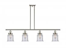  916-4I-PN-G184 - Canton - 4 Light - 48 inch - Polished Nickel - Stem Hung - Island Light