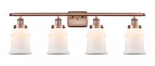 Innovations Lighting 916-4W-AC-G181 - Canton - 4 Light - 36 inch - Antique Copper - Bath Vanity Light