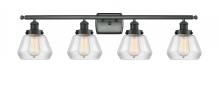 Innovations Lighting 916-4W-BK-G172 - Fulton - 4 Light - 36 inch - Matte Black - Bath Vanity Light