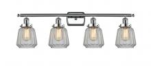 Innovations Lighting 916-4W-PC-G142 - Chatham - 4 Light - 36 inch - Polished Chrome - Bath Vanity Light