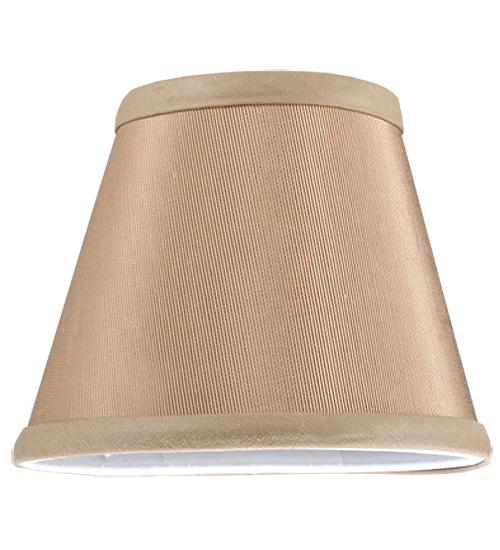 5"W X 4"H Faille Taupe Shade