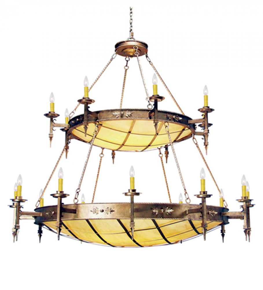 72" Wide Valencia Two Tier Chandelier