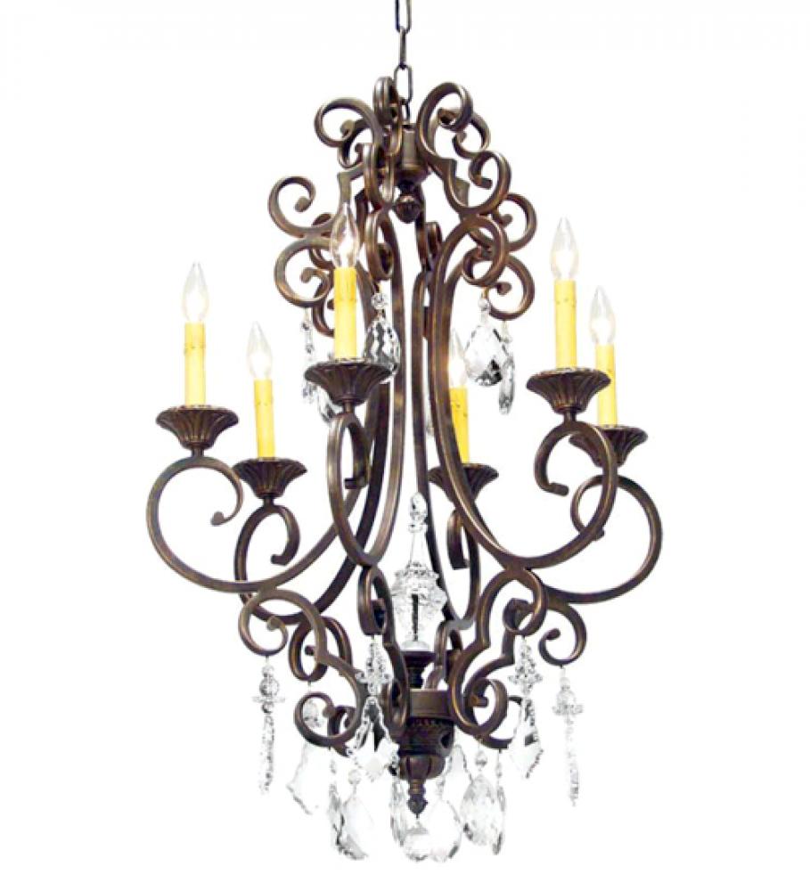 24" Wide Aumberto 6 Light Chandelier