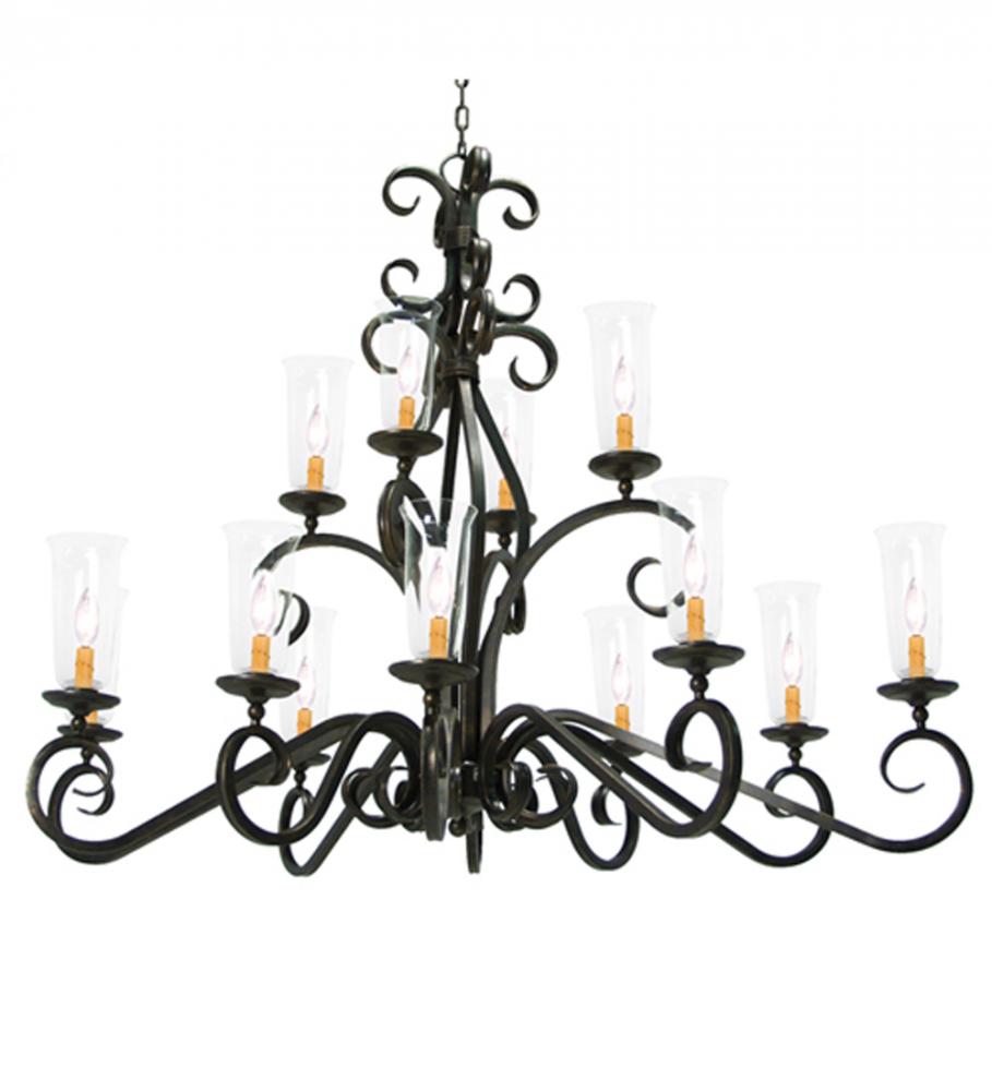 60" Wilkes Two Tier Oblong Chandelier