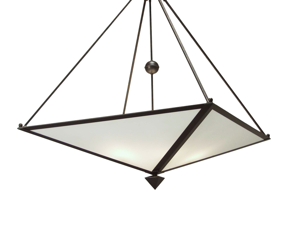 38" Square Veta Inverted Pendant