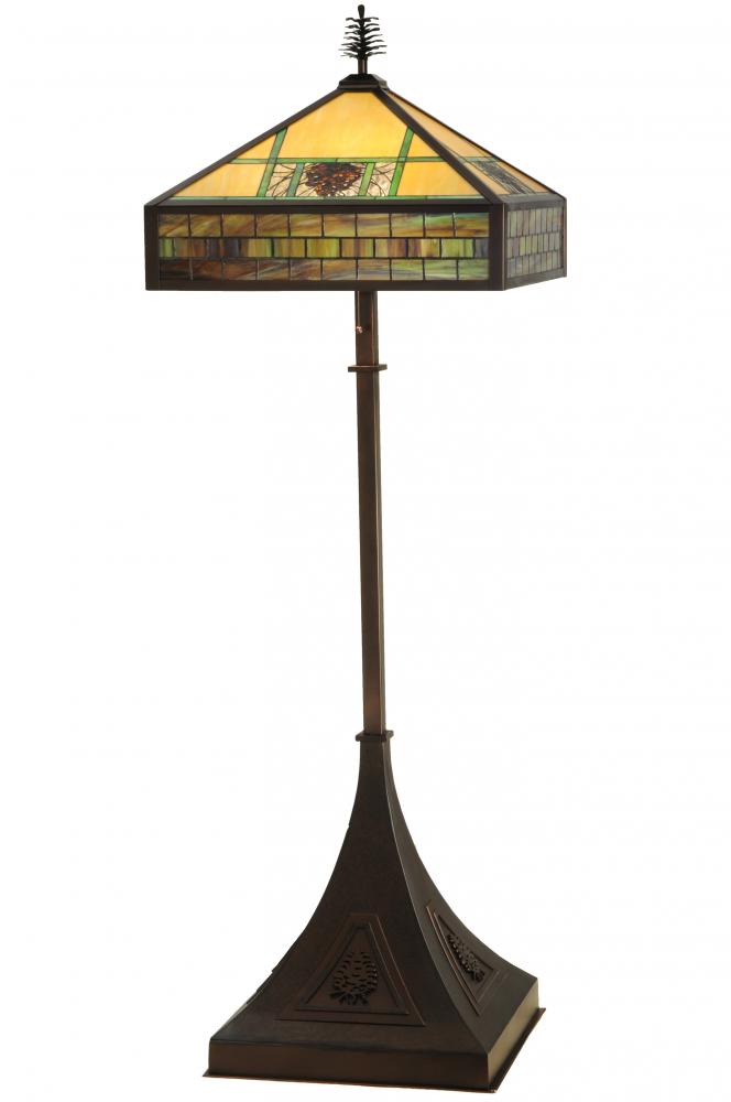 81" High Pinecone Ridge Floor Lamp