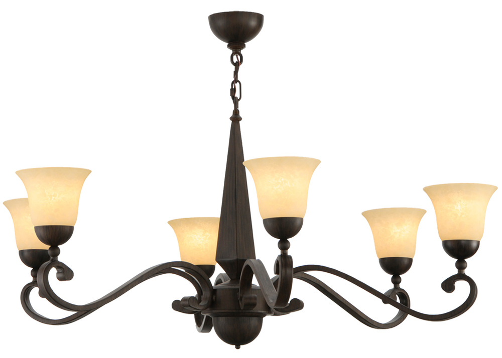 44"W Muirfield 6 LT Chandelier