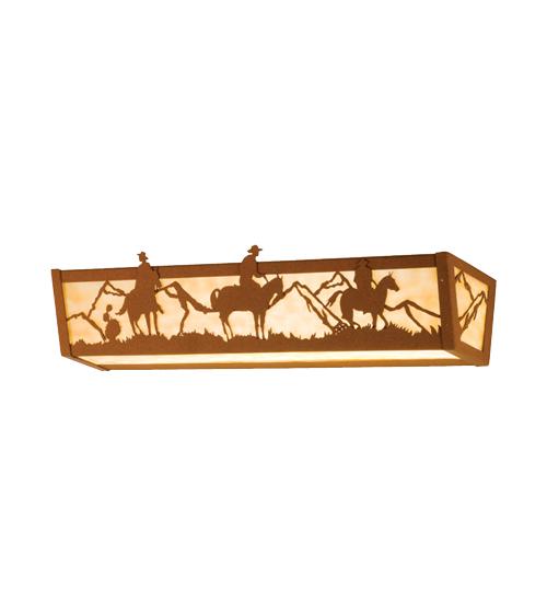 24" Wide Western Vanity Light