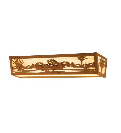 24" Wide Alligator Vanity Light