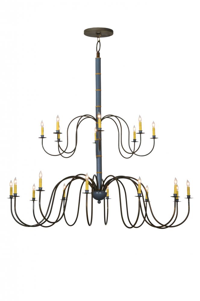 68"W Marseille 20 LT Two Tier Chandelier