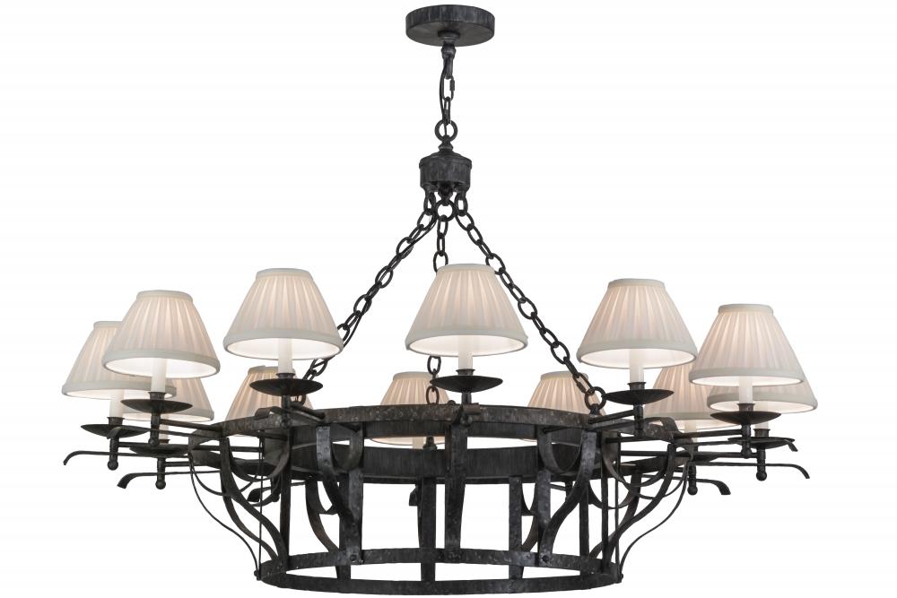 52"W Ethel 12 LT Chandelier