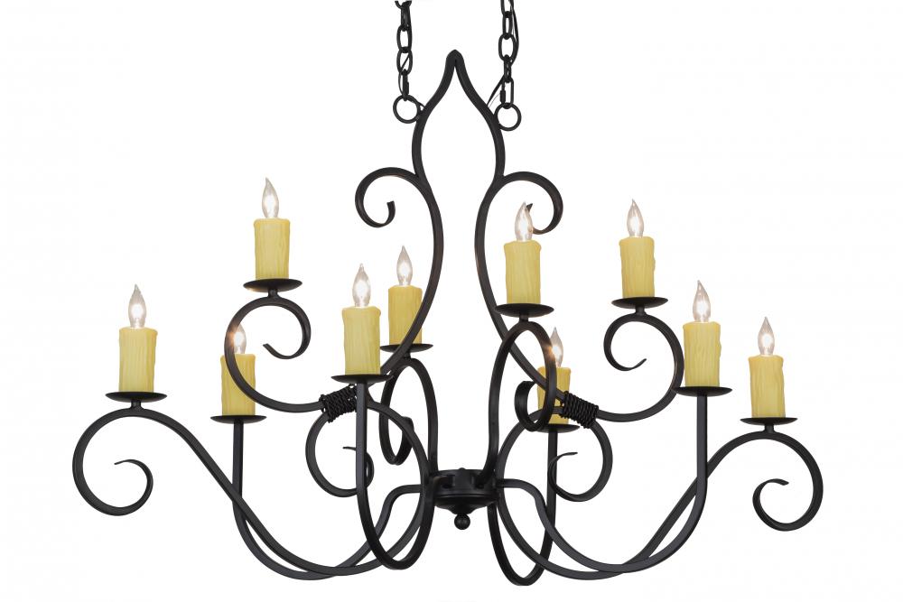 48"L Clifton 10 LT Chandelier