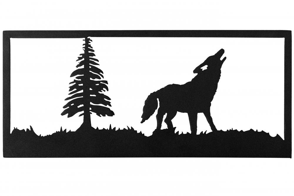 18"W Lone Wolf Wall Art