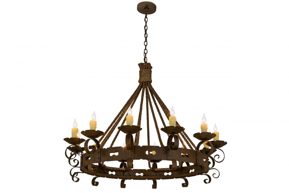 48" Wide Goulaine Corde 12 Light Chandelier