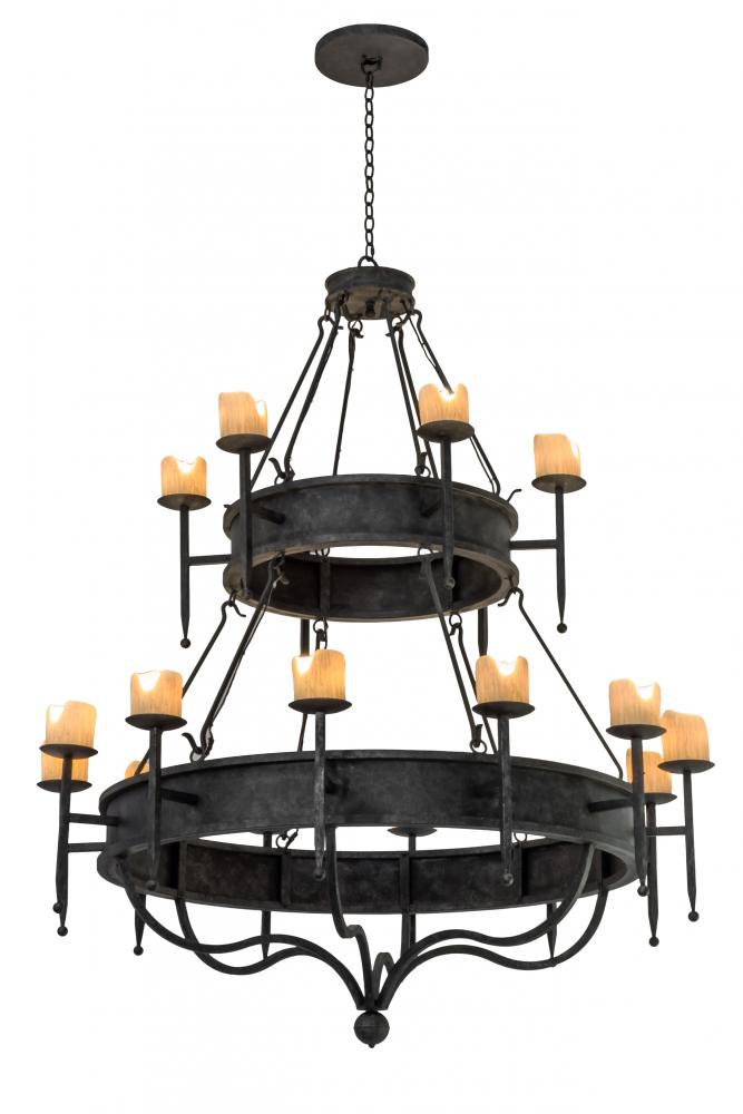 60" Wide Marta 18 Light Two Tier Chandelier