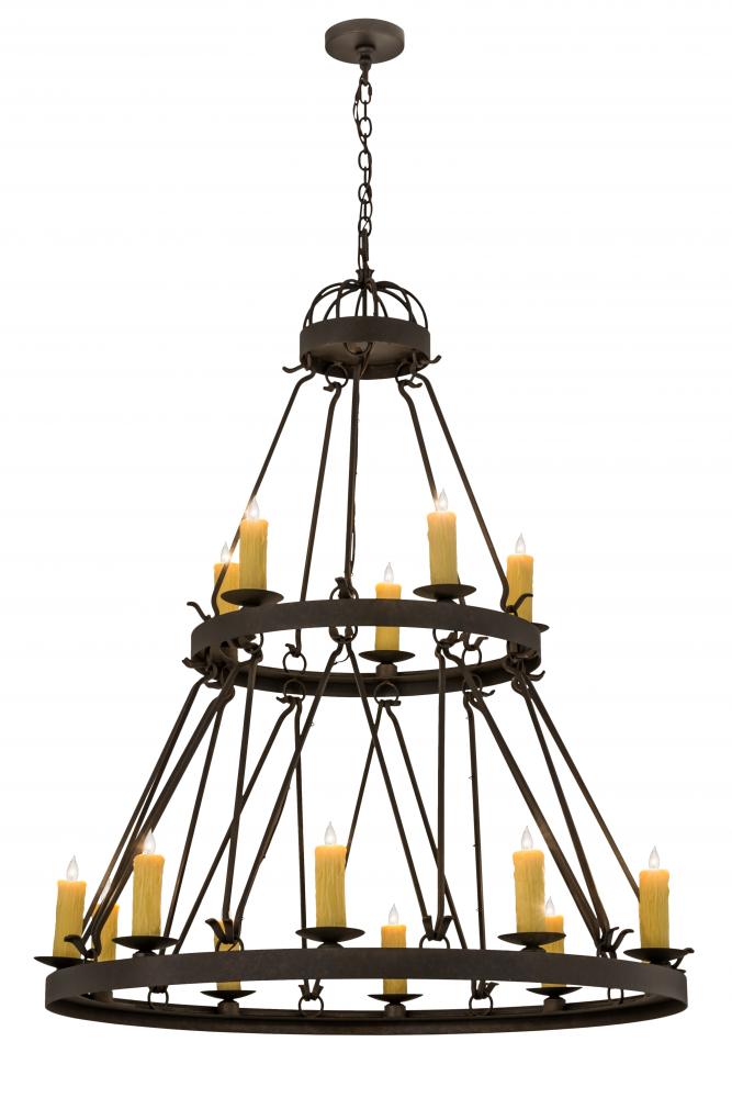 48&#34;W Lakeshore 15 LT Two Tier Chandelier