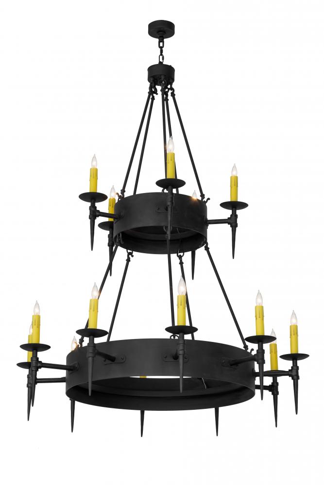 50"W Thorndike 15 LT Two Tier Chandelier