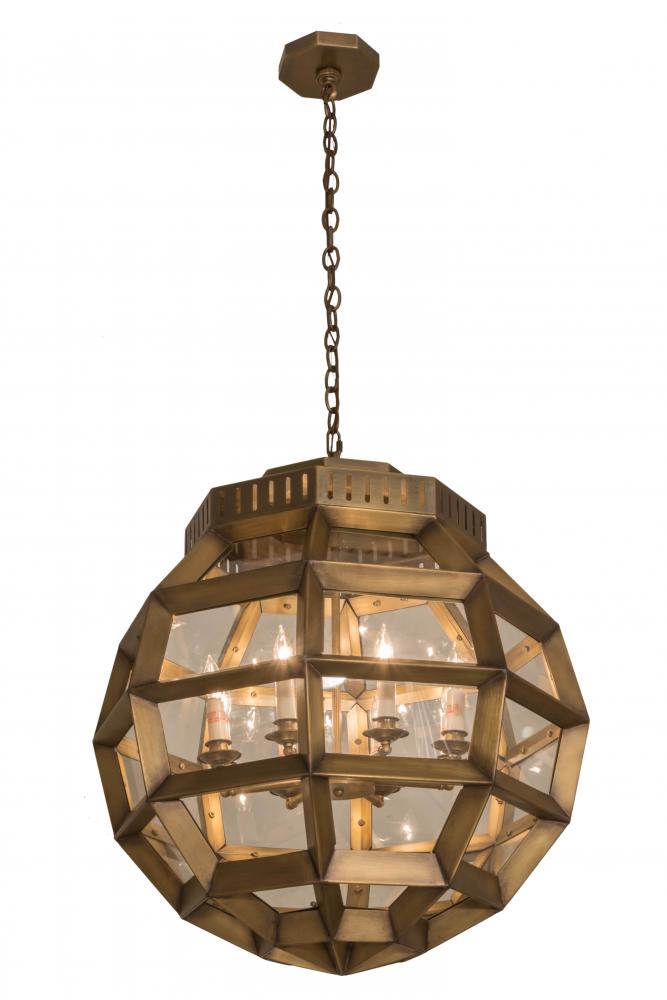 26"W Armoury Globe Pendant