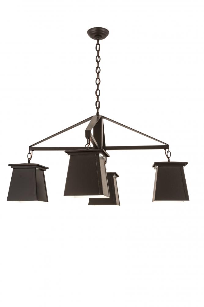 41"W Mission Midnight 4 LT Chandelier