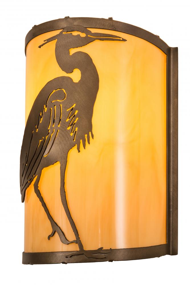 8"W Heron Wall Sconce