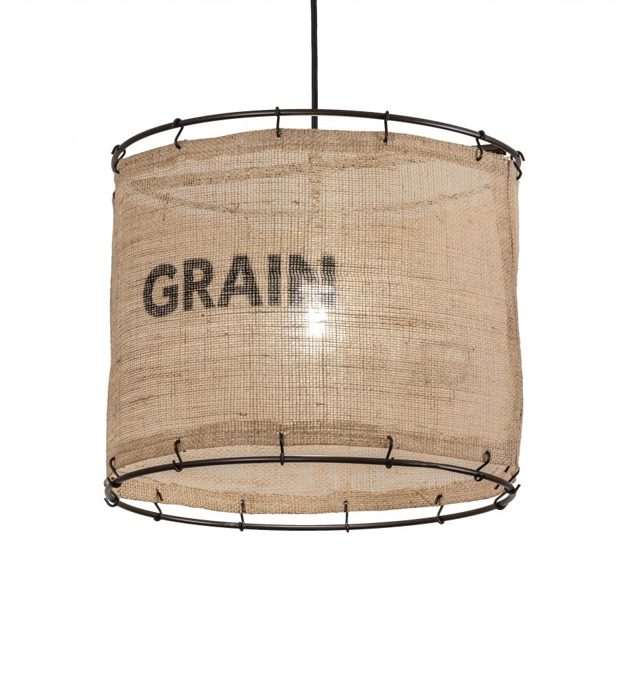 16" Wide Empire Grain Sack Pendant