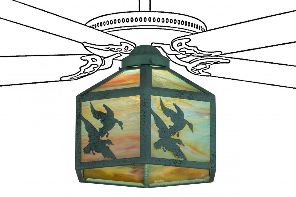 13"W Ducks in Flight Fan Light