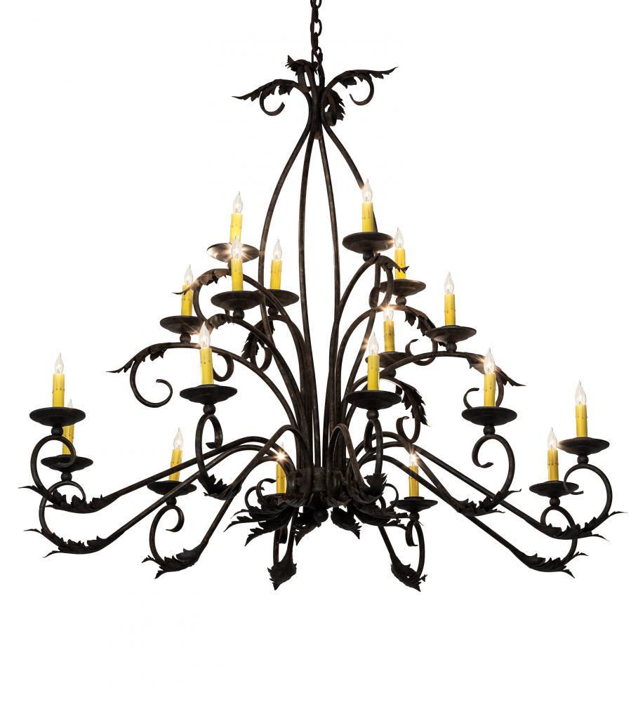 56&#34; Long Windsor 18 Light Oblong Chandelier