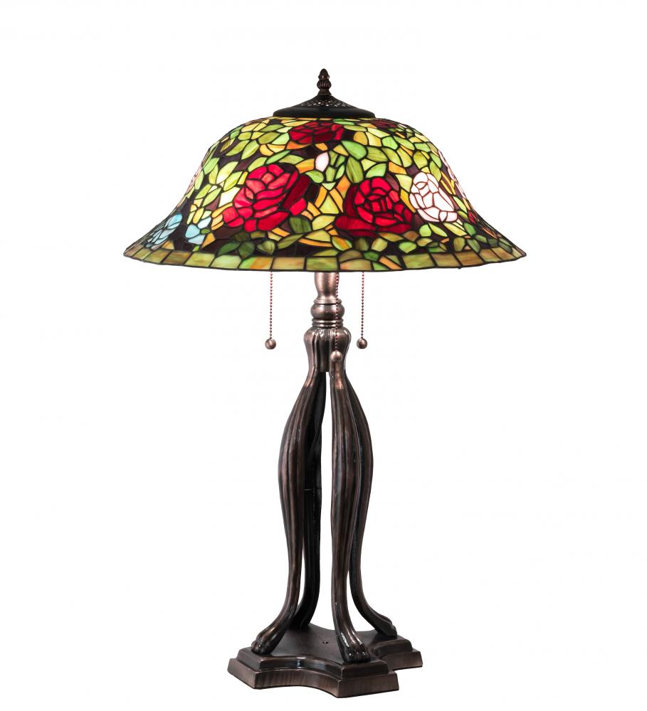 30" High Tiffany Rosebush Table Lamp