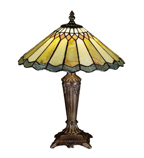 15.5"H Carousel Jadestone Accent Lamp