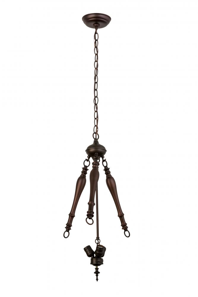 18"W Mahogany Bronze 3 LT Pendant Hardware