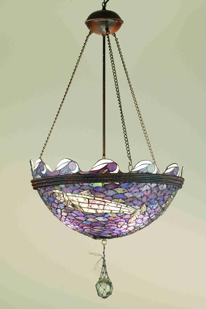 23" Wide Fishnet Inverted Pendant