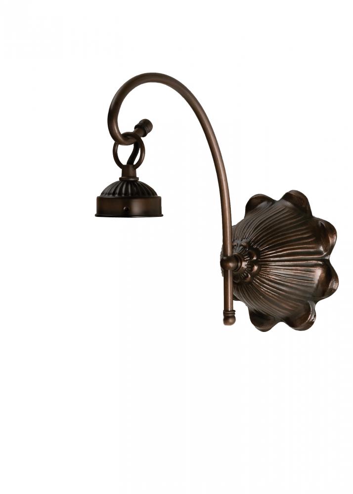 6"W Mahogany Bronze 1 LT Wall Sconce Hardware