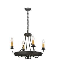 Meyda Green 112632 - 25"W Franciscan 4 LT Chandelier