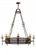 Meyda Green 190078 - 48"W Toscano 8 LT Chandelier