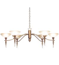 Meyda Green 115730 - 60" Long Blanca 6 Light Chandelier