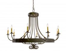 Meyda Green 116321 - 50" Wide Silvana 10 Light Chandelier