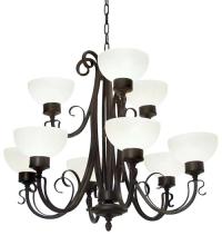 Meyda Green 116424 - 36" Wide Mirasol 9 Light Chandelier