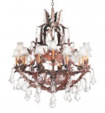 Meyda Green 120330 - 36" Wide French Baroque 16 Light Chandelier