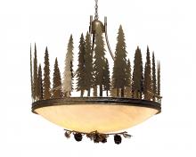 Meyda Green 120785 - 48" Wide Towering Pines Inverted Pendant