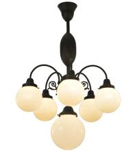 Meyda Green 128360 - 23"W Lafayette 6 LT Chandelier