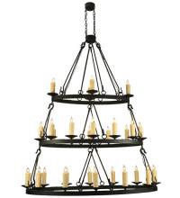 Meyda Green 132123 - 60"L Kenosha 28 LT Three Tier Oblong Chandelier