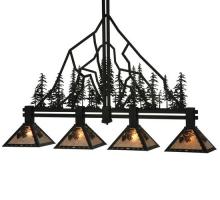 Meyda Green 132767 - 60" Long Tall Pines 4 Light Island Pendant