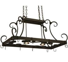 Meyda Green 134575 - 43" Long Caiden 2 Light Pot Rack